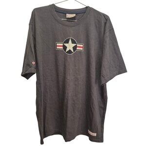 Red Canoe Canada T Shirt USAF Slate Gray Shirt Sleeve Size XXL 2X